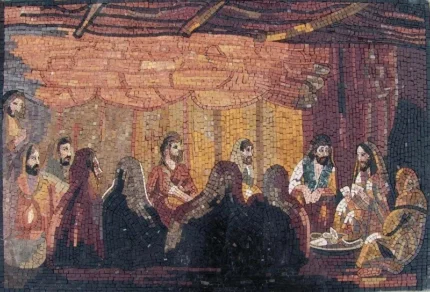 The Last Supper Mosaic Marble, 36"x51"