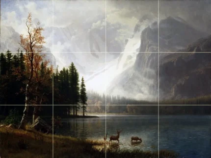 Tile Mural, Estes Park Colorado Whyte's Lake Rialto