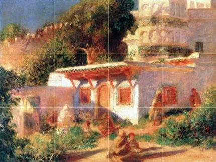 Tile Mural, Mosque At Algiers Backsplash Rialto