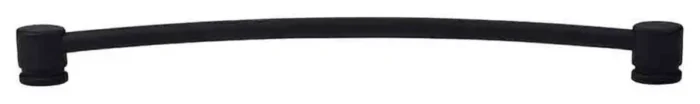Top Knobs TK66 Oval 12 Inch Center to Center Handle Cabinet Pull - Flat Black - Image 1