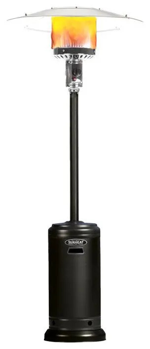 Umbrella Propane Patio Heater With Black Finish-PHRDBK