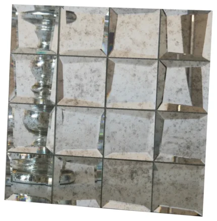 Uneven Beveled Edge Mirror Mosaic, Antique, Sample
