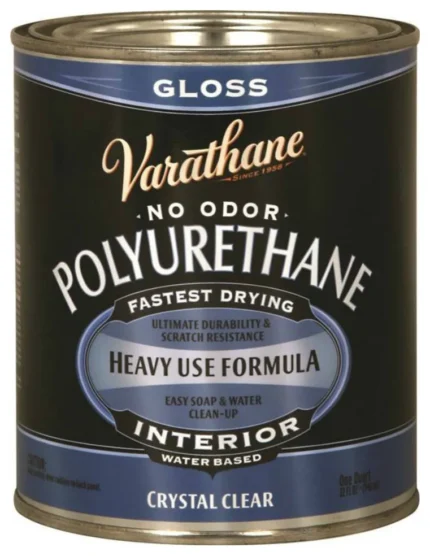 Varathane 200041H Polyurethane Paint, Crystal Clear, 1 Quart