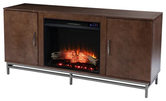 Venallo Electric Fireplace With Media Storage - Image 1