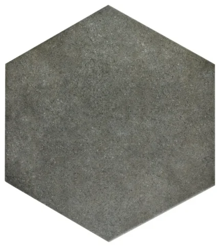 Vendimia Hex Porcelain Floor and Wall Tile, Marengo, Sample