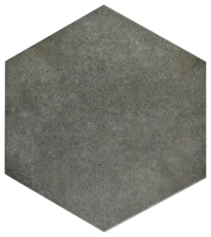 Vendimia Hex Porcelain Floor and Wall Tile, Marengo, Sample - Image 1