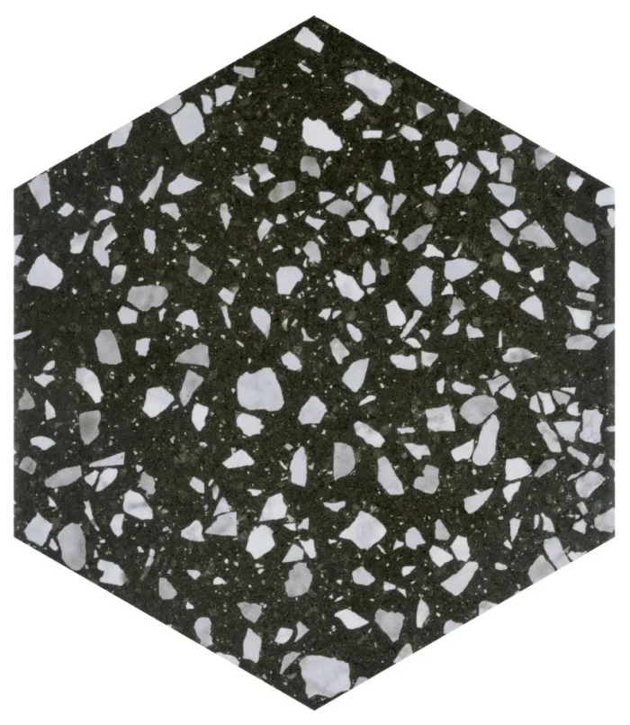 Venice Hex Porcelain Floor and Wall Tile Sample - Image 1