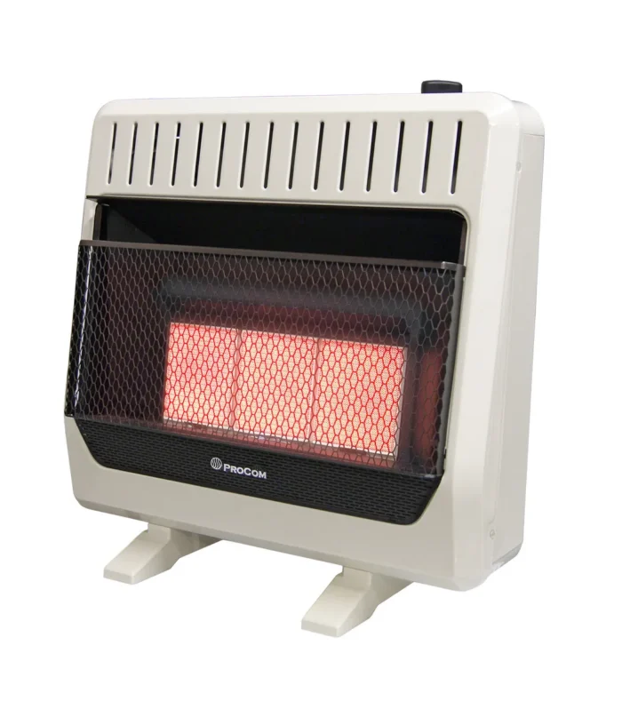 Ventless Dual Fuel Heater Thermostat Control with Base & Blower - Image 1
