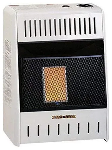 Ventless Two Plaque Propane Gas Wall Heater, 10,000 BTU