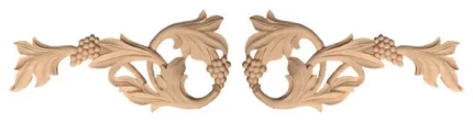 Ventura Small Wood Carvings, Maple, 2-Piece Set