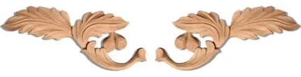 Vermont Small Wood Carvings, Red Oak, 2-Piece Set