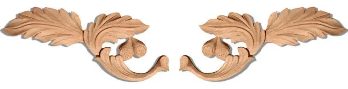 Vermont Small Wood Carvings, Red Oak, 2-Piece Set - Image 1