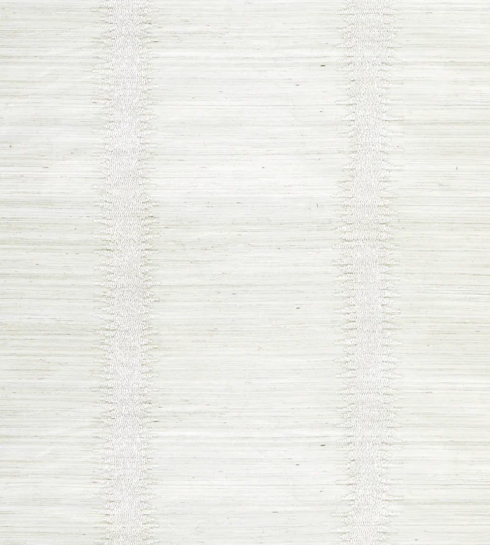 Veronica Beaded Grasscloth, Glacier - Image 1