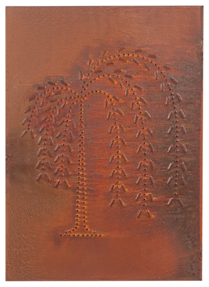 Vertical Willow Panel in Rustic Tin
