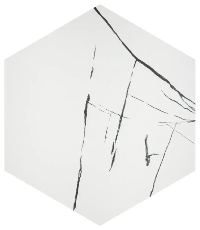 Visium Hex Porcelain Floor and Wall Tile Sample - Image 1
