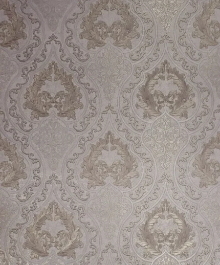 Wallpaper Damask dust pink rose Gold Metallic textured 3D, 8.5" X 11" Sample