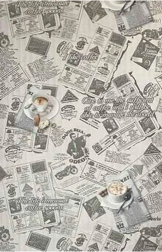 Wallpaper gray off white vintage newspaper textured, 8.5" X 11" Sample