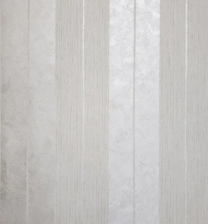 Wallpaper Silver Cream metallic Striped Textured modern 3D, 21 Inc X 33 Ft Roll