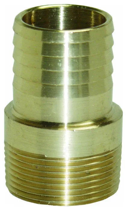 Water Source™ MA100NL Brass Male Insert Adapter, No Lead, 1" MNPT x 1" Insert