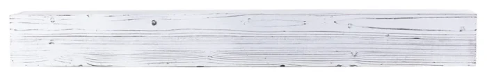 Weathered Beam Mantel, Rustic White, 48" - Image 1