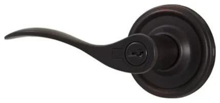 Weslock 640U-LH Bordeau Left Handed Keyed Entry Door Lever Set - Oil Rubbed