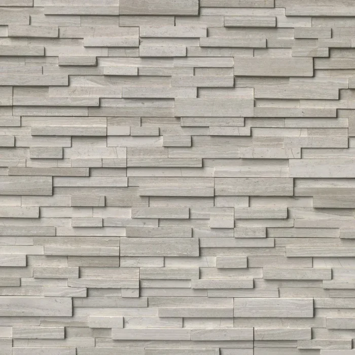 White Oak 3D 6X24 Honed Ledger Panel, (4x4 or 6x6) Sample - Image 1