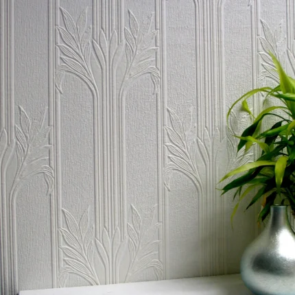 Wildacre Paintable Textured Vinyl Wallpaper, Sample