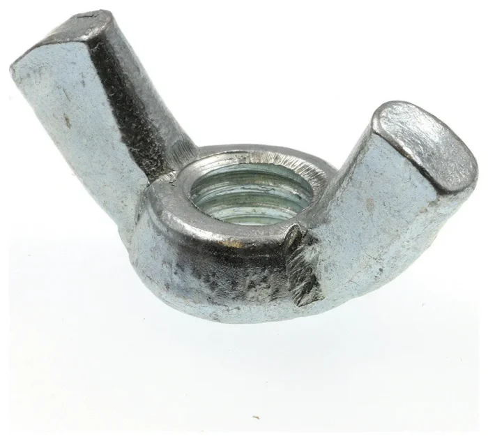 Wing Nuts, Cold-Forged 5/16in-18 Zinc Plated Steel 10PK - Image 1