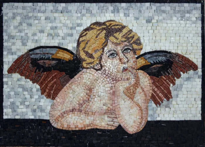 Wondering Angel Mosaic Handmade, 20"x28" - Image 1