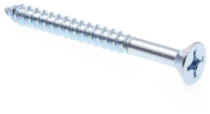 Wood Screws Flat Head Phillip Drv #14 X 2-1/2in Zinc Plated Steel 50PK