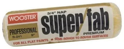 Wooster® R241-9 Super/Fab® Standard Semi-Rough/Rough Roller Cover, 3/4" Nap, 9"