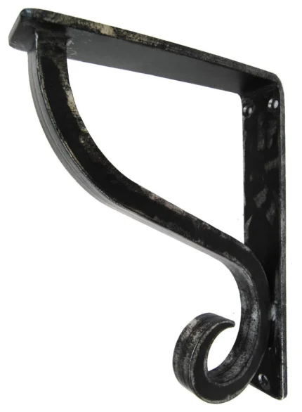 Wrought Iron Corbel - Camden 1.5" Wide Iron Countertop Corbel