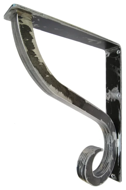 Wrought Iron Corbel - Camden 2" Wide Iron Countertop Corbel