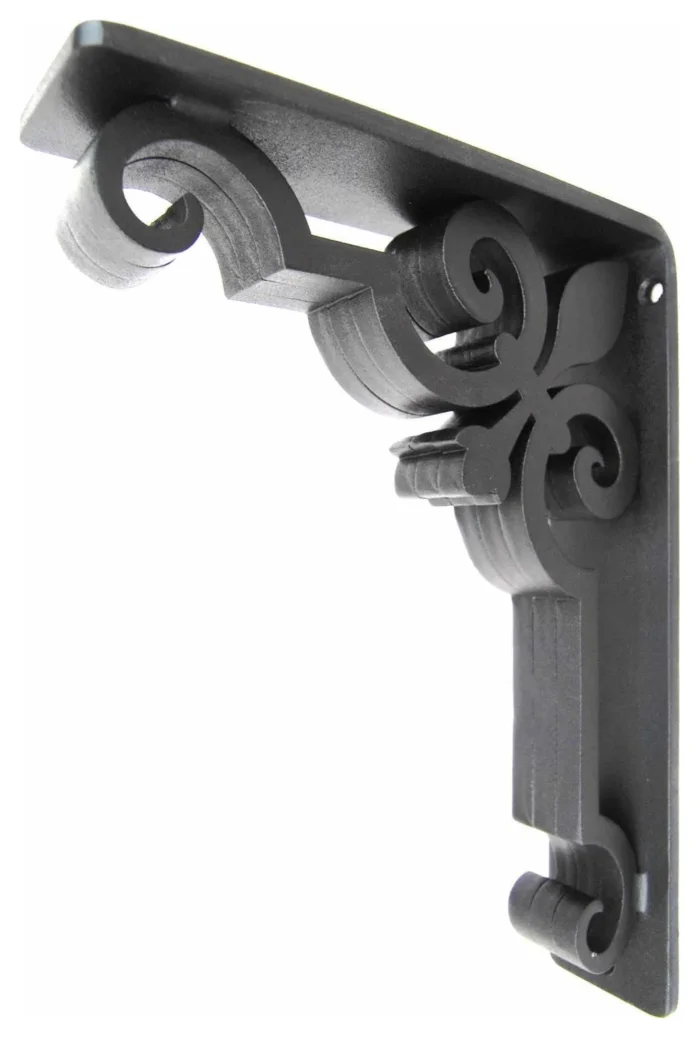 Wrought Iron Corbel - Charlotte 2" Wide Iron Countertop Corbel - Image 1