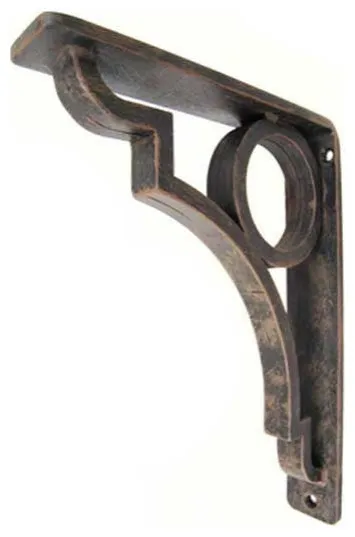 Wrought Iron Corbel - Grant 1.5" Wide Iron Countertop Corbel