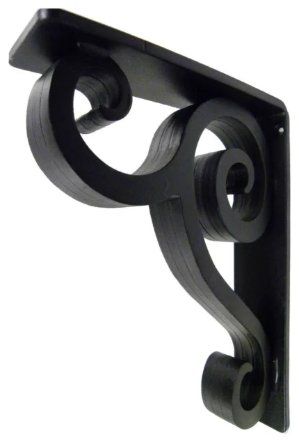 Wrought Iron Corbel - Linley 2" Wide Iron Countertop Corbel