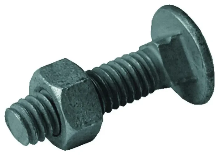 YardGard® 328502C Carriage Bolts with Nuts, Galvanized, 5/16" x 1-1/4", 20-Pack - Image 1