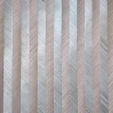 York Ronald Redding striped olive green brown Grass cloth wood veneer 3D, 8.5" X 11" Sample