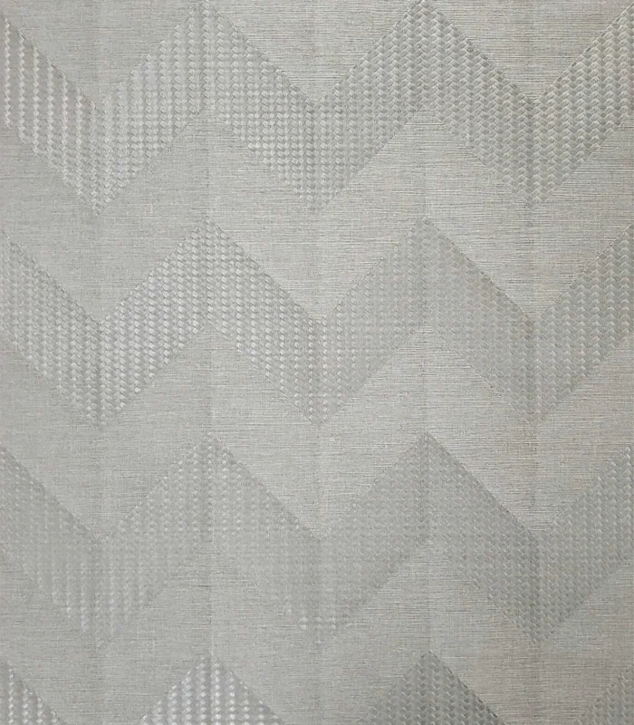 Zig zag wicker Chevron taupe brown Wallpaper, 27 Inc X 33 Ft Roll - Image 1