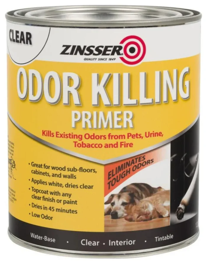 Zinsser 307648 Water Based Odor Killing Primer, 1-Qt - Image 1