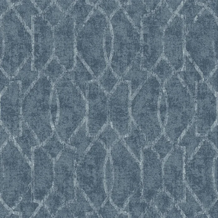 Ziva Blue Trellis Wallpaper, Blue, Bolt - Image 1