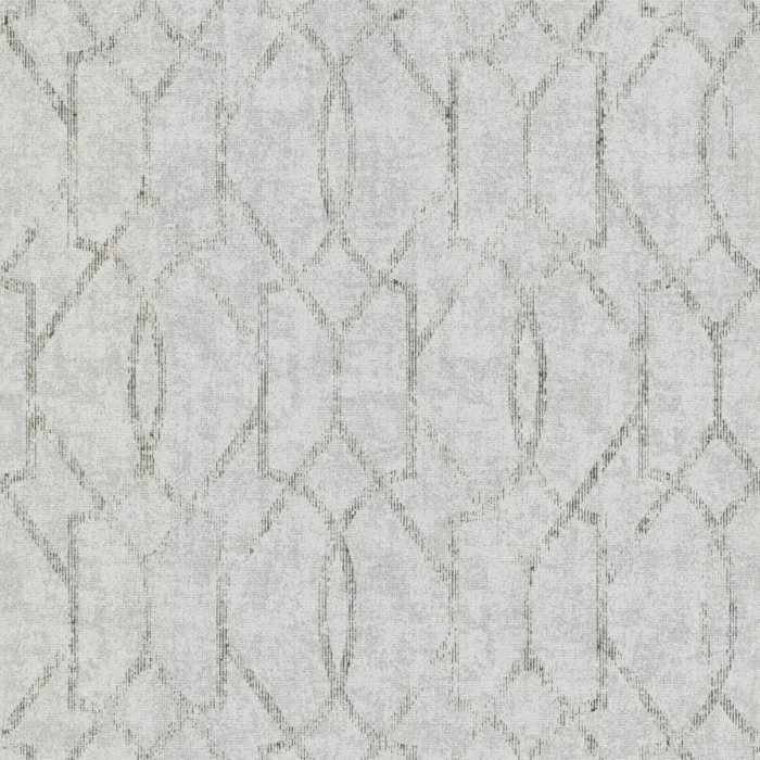 Ziva Platinum Trellis Wallpaper, Gray, Bolt - Image 1