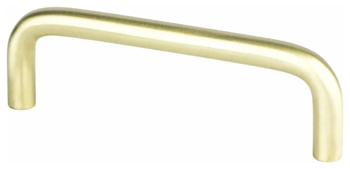 Zurich Wire Pull, 3-1/2" Center to Center, Satin Brass - Image 1